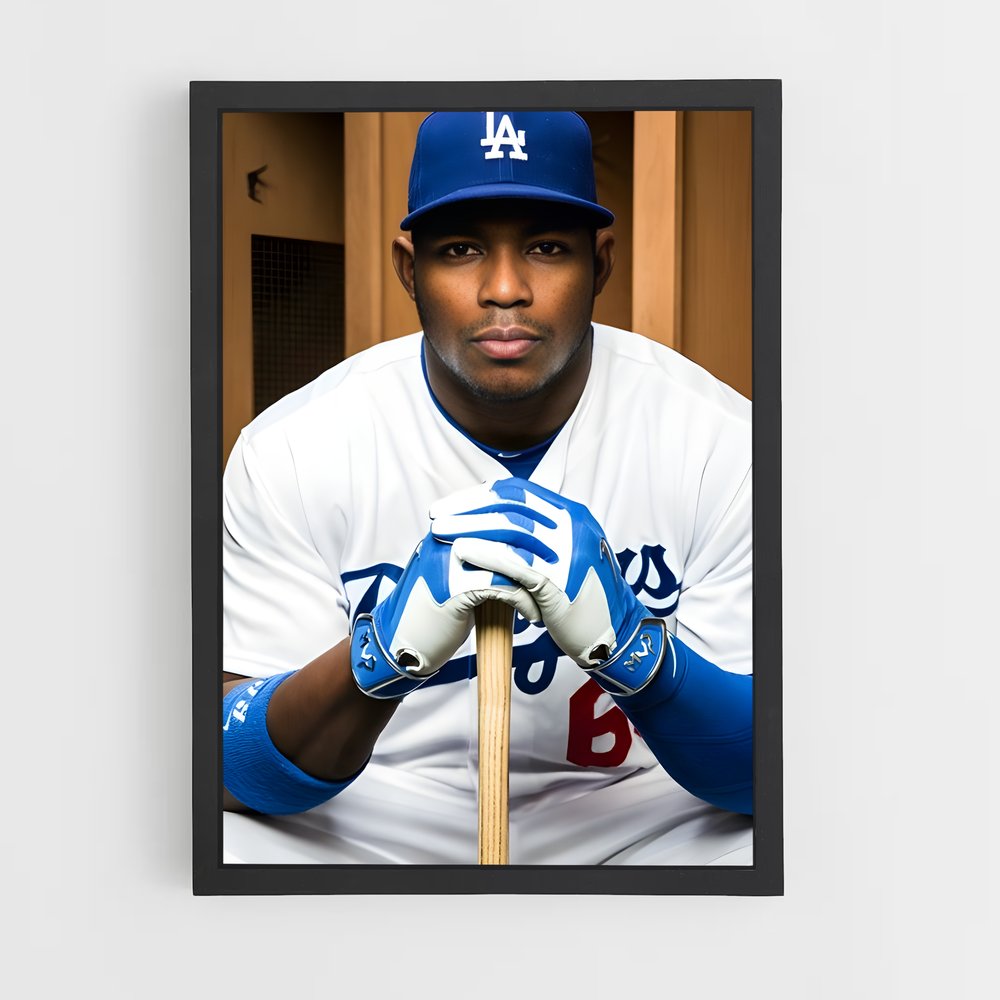 Poster Yasiel puig – affiche Baseball (vue 2)